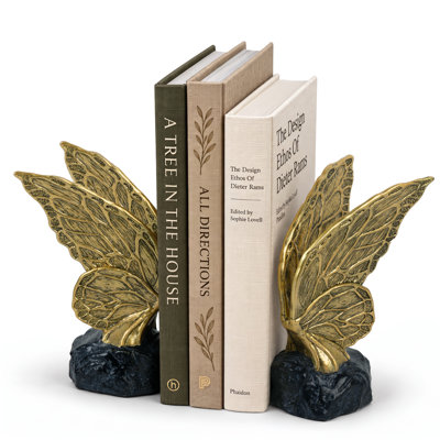 Resin Concrete Agate Non-Skid Bookends Bookend