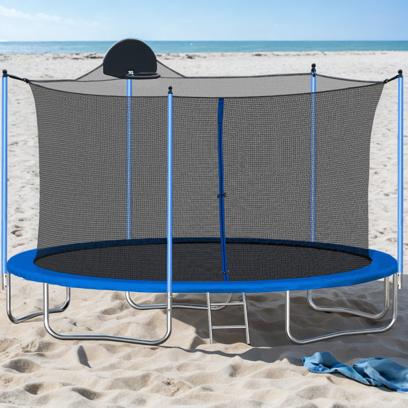 Trampoline de cour arrière avec enceinte sécuritaire VAMOP