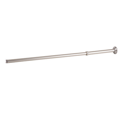 Tringle de coin murale en L antirouille Utopia Alley | Barre de support de plafond verticale pour tringle à rideau de douche, avec bride et œillet, idéale pour relier la tringle de douche