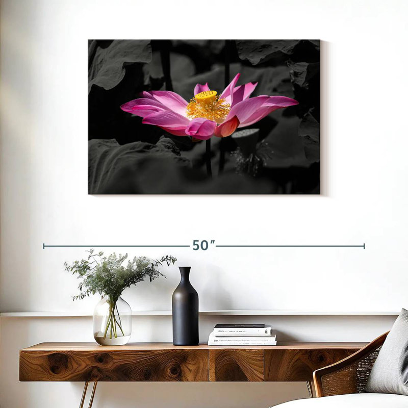 Harnek Sacred Lotus, 24" H x 36" W