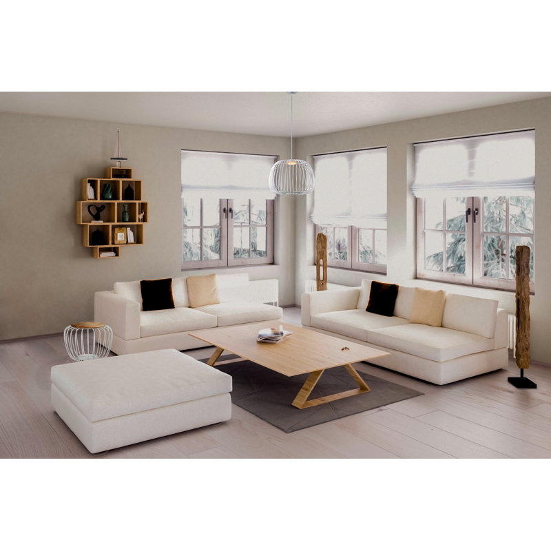 Lampe sur pied del Gunning, H 18,75 po x l 24,75 po x P 24,75 po
