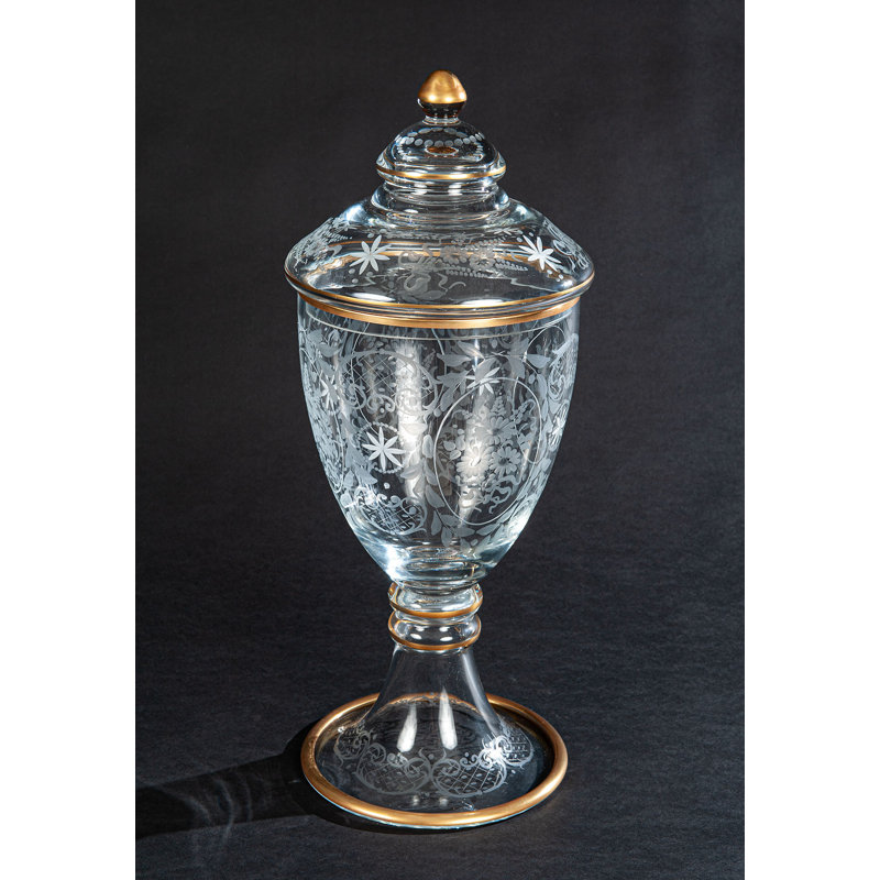Etched Crystal Urn