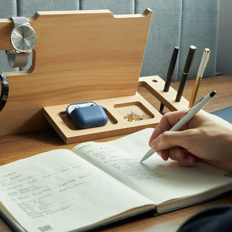 Wood Desk Organiser, Yes