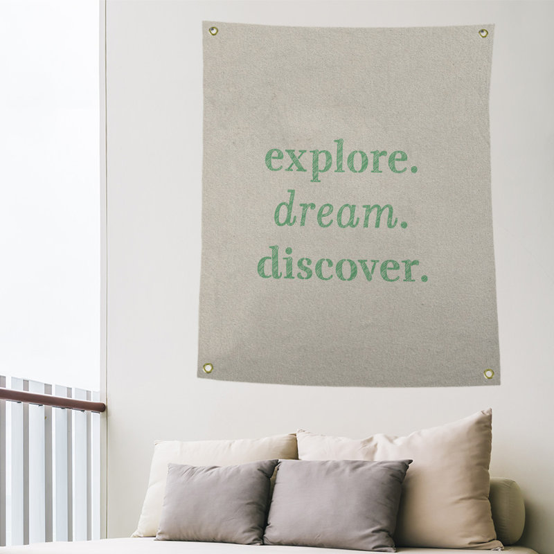 Tapisserie de polypropylène discover de rêve en polyester, Blanc / Vert, H 80 po x l 59 po