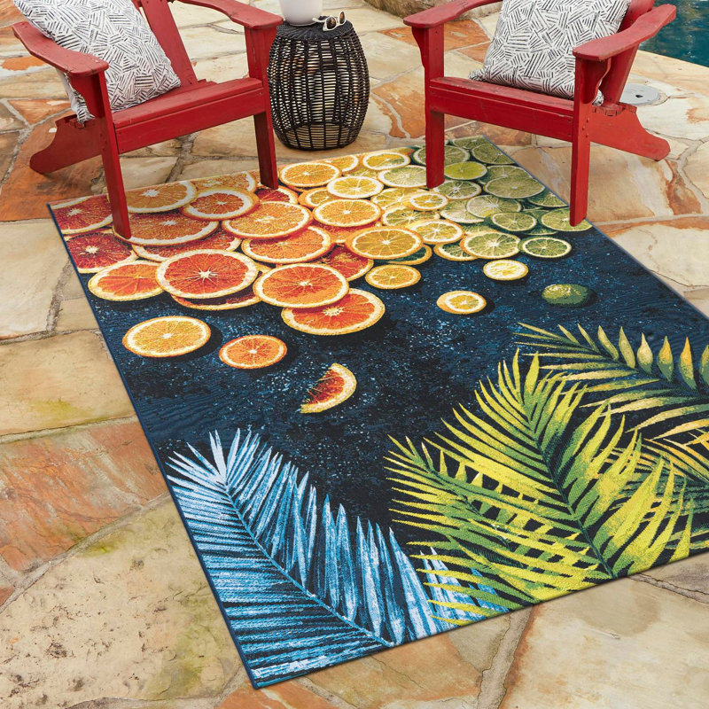 Tapis d'extérieur intérieur / extérieur Coastal, Rectangle 6 pi 1 po x 9 pi