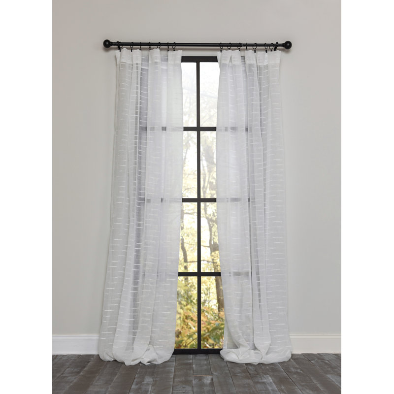 Baltich Semi Sheer Curtain Single Panel, 54" x 120"