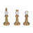 Kendralyn 3 Pieces Turin Gold Chess Pieces