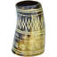 Vintage Handmade West-african Vessel W/ Natural Horn Hues