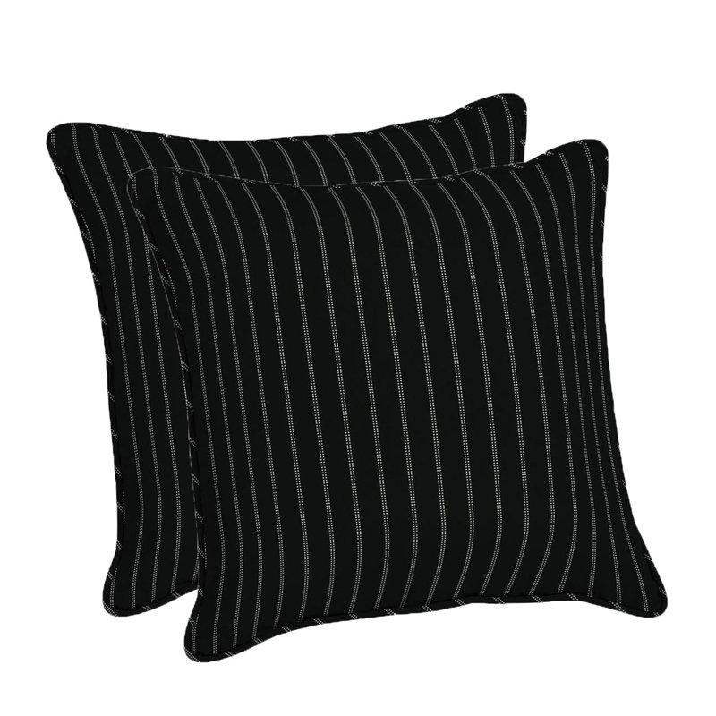 Housse et insert de coussin décoratif carré intérieur / extérieur en acrylique