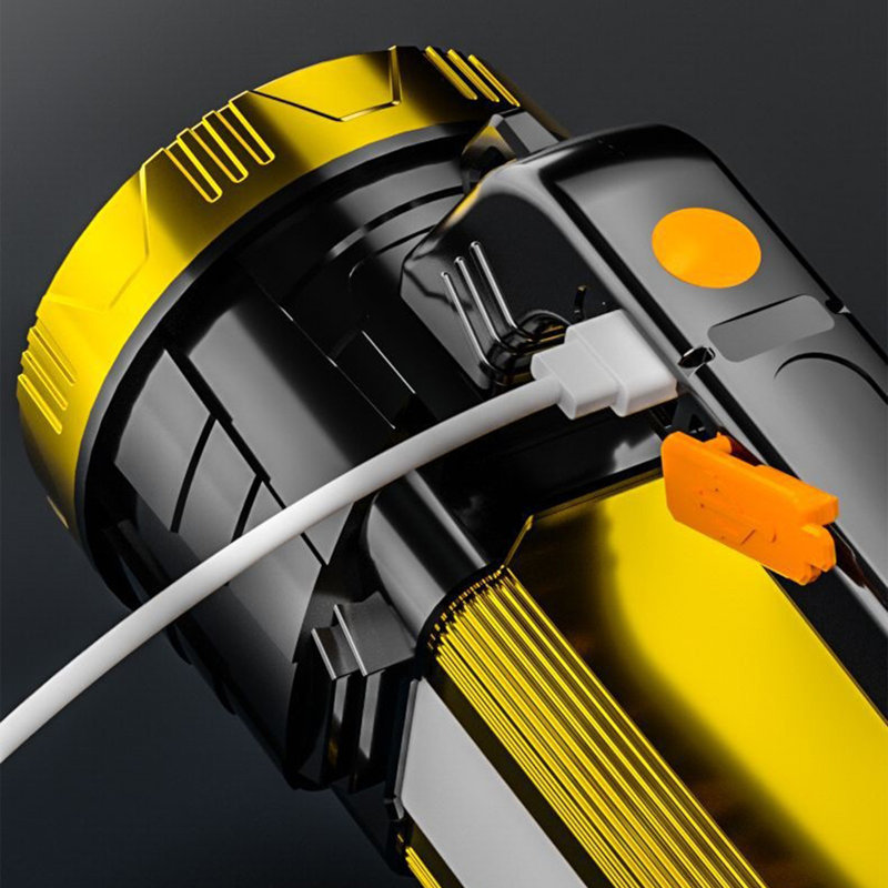 Super Bright Hand Light Strong Light Flashlight Charging Super Bright Outdoor Lighting Household Portable Searchlight