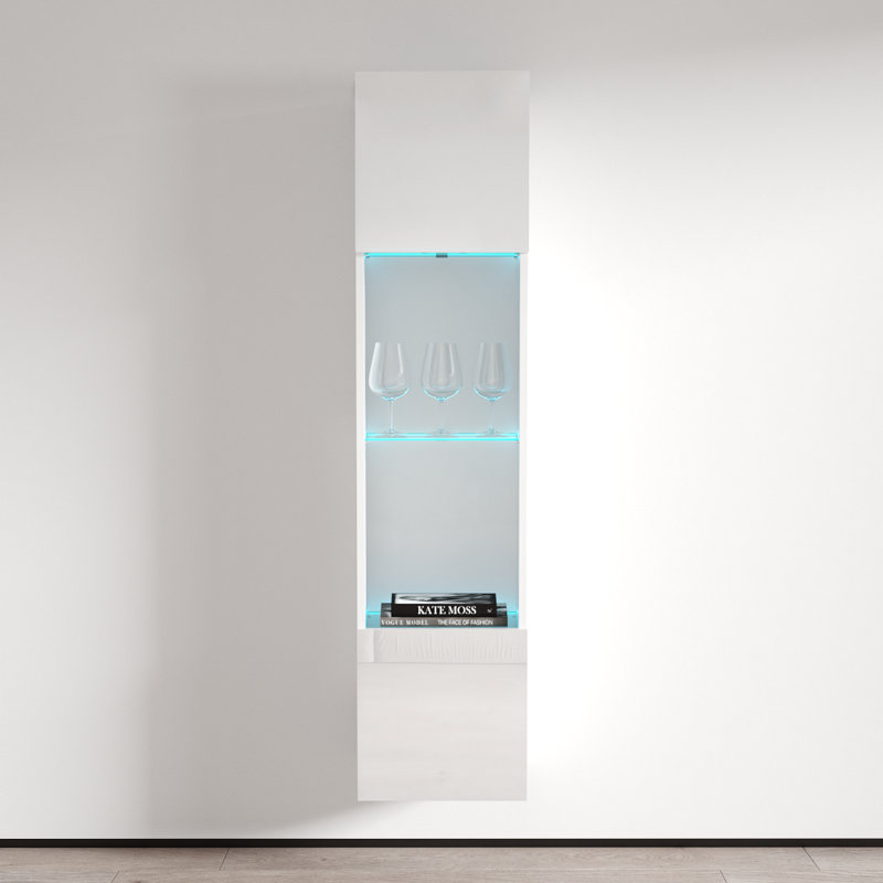 Fly Modular Floating Storage Bookcase, White