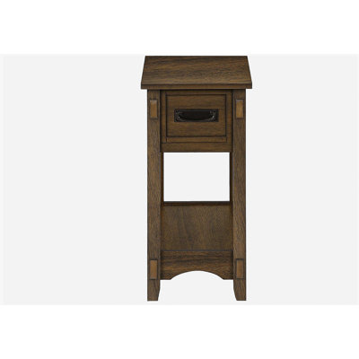 Double-layer storage drawer-style end table