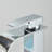 Chrome Bathroom Sink Faucet Single Handle Tall Waterfall Vessel Mixer Taps Drain