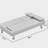 Sofa Bed with Armrest two holders WOOD FRAME, STAINLESS LEG, FUTON WHITE Unavailable-807763312
