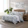 Raw Coast Blue/Gray Cotton Reversible Coastal 3 Piece Comforter Set
