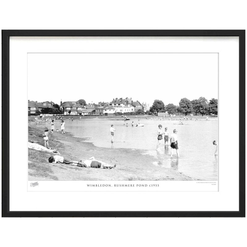 Wimbledon, Rushmere Pond C1955 by Francis Frith - Single Picture Frame Print, 60cm H x 80cm W x 2.3cm D