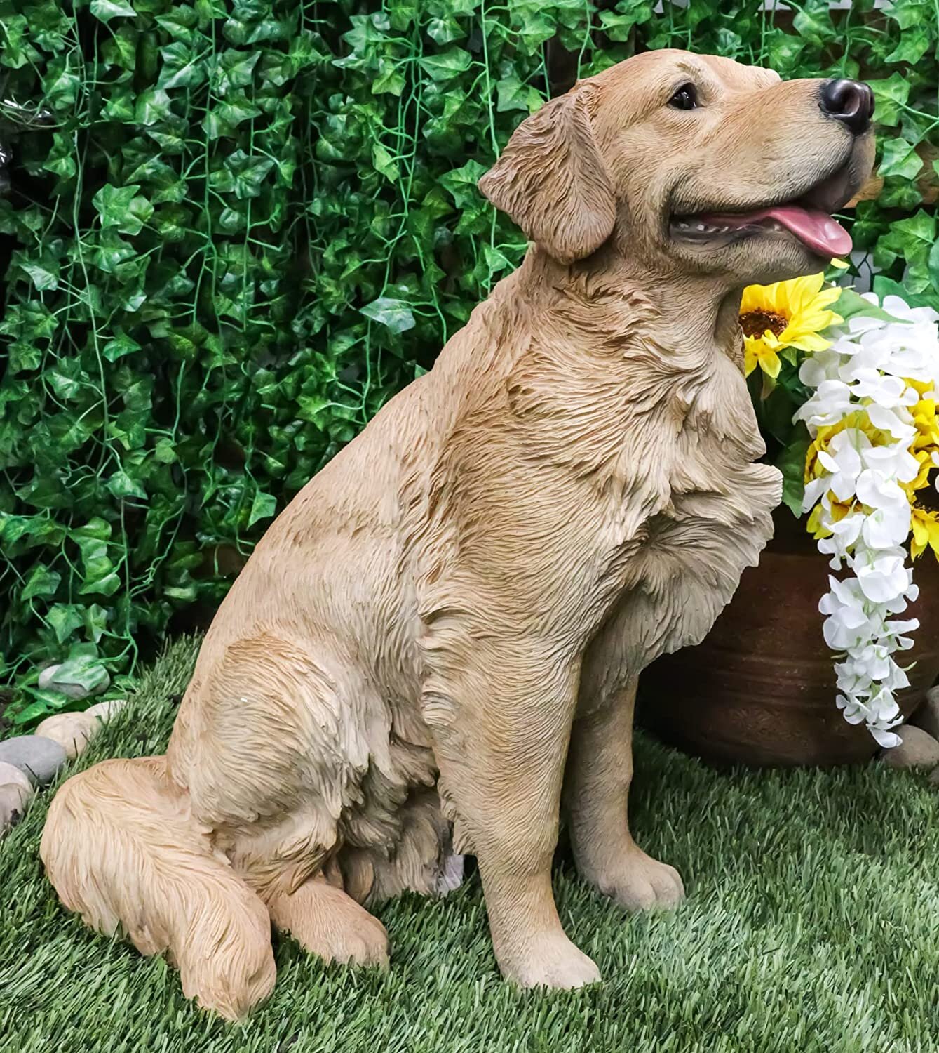 Winston Porter Chayanne Golden Retriever Statue | Wayfair