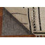 Tapis marocain en laine ivoire fait à la main à motif abstrait 6 x 10