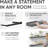 Floating Shelves For Wall, Premium Solid Wood Shelf With Heavy Duty Bracket, Set Of 2, Modern And Elegant Design For Bathroom, Living Room, Or Office