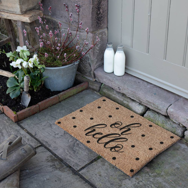 Rothwell Non-Slip Outdoor Doormat, Yellow/Black