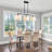 3 - Light 47" Modern Linear Kitchen Island Pendant With White Drum Shade For Dining Room Living Room-774458210