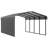 Steel Carport With 1 Side Wall Kit, 12X20X7-96101649