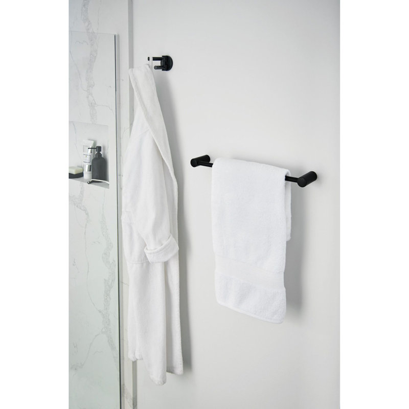 Porte-serviettes mural 18 po Align, Noir mat