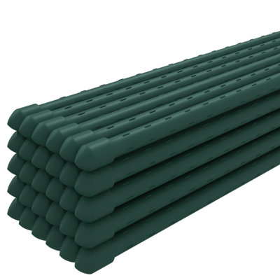 Arlmont & Co. Garden Plant Stakes 30 Pcs Green Steel