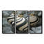«Black and White Christmas Peppermint Swirl» - ensemble d'art mural de Noël-107194451-107194450