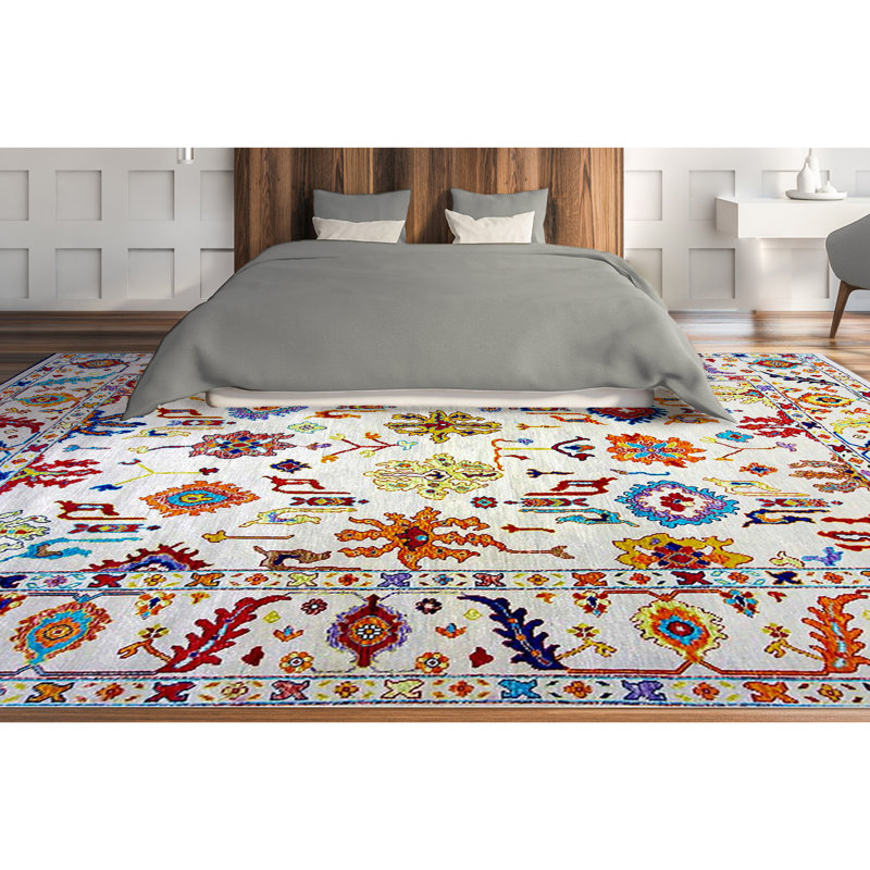 Floral Area Rug, Rectangle 10' x 14'