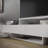 Dessein Modern Minimalist TV Stand for Up to 65" TVs  Low-Profile Media Console with Storage, White Wood Finish-74423381