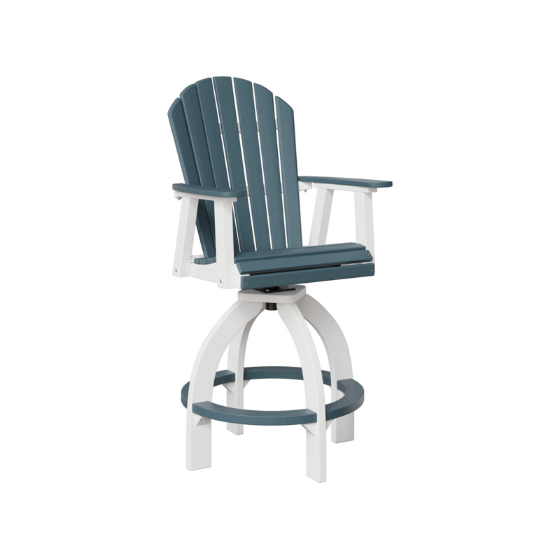 Fauteuil pivotant 30 po Comfo, Blanc / Gris ardoise