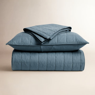 100% Cotton Box Stitch Quilt Set