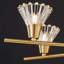 Lustre à finition dorée
