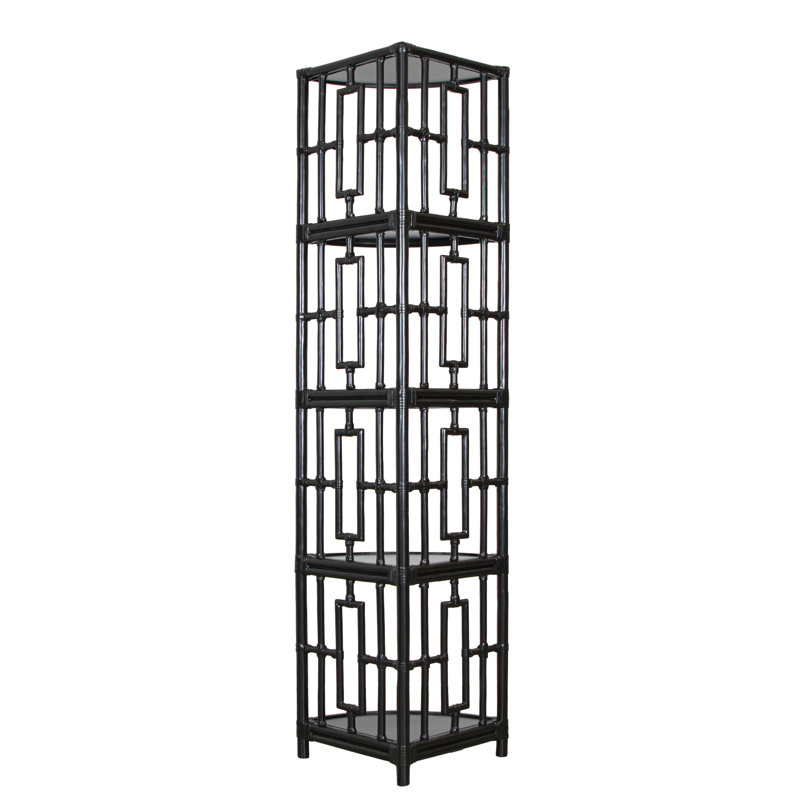Manley Corner Bookcase, Black