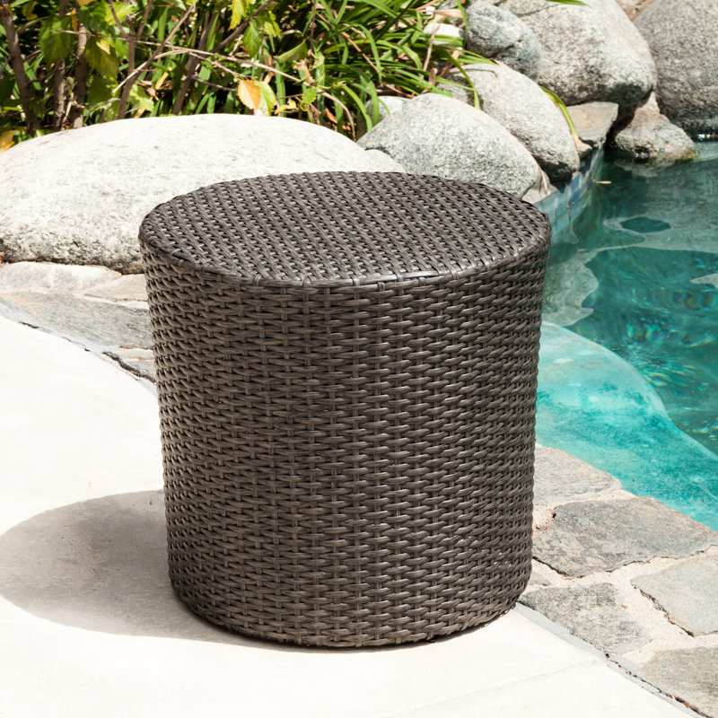 Captivating Outdoor Side Table - Grey, Design Grey , Iron