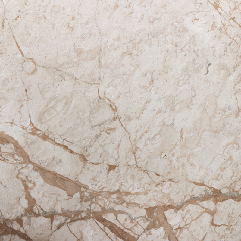 Plinth Marble End Table, Desert Taupe Marble