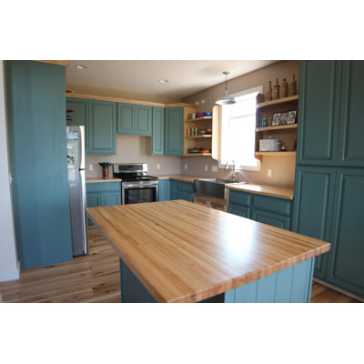 Plateau de table en bois de boucher - épaisseur 1,5 po