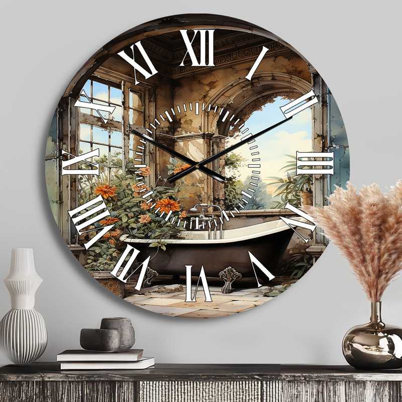 Horloge murale pour salle de bain, Médium