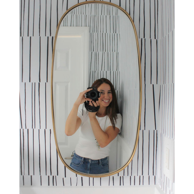  16.5' L x 20.5" W Peel and Stick Wallpaper Roll, Black/White