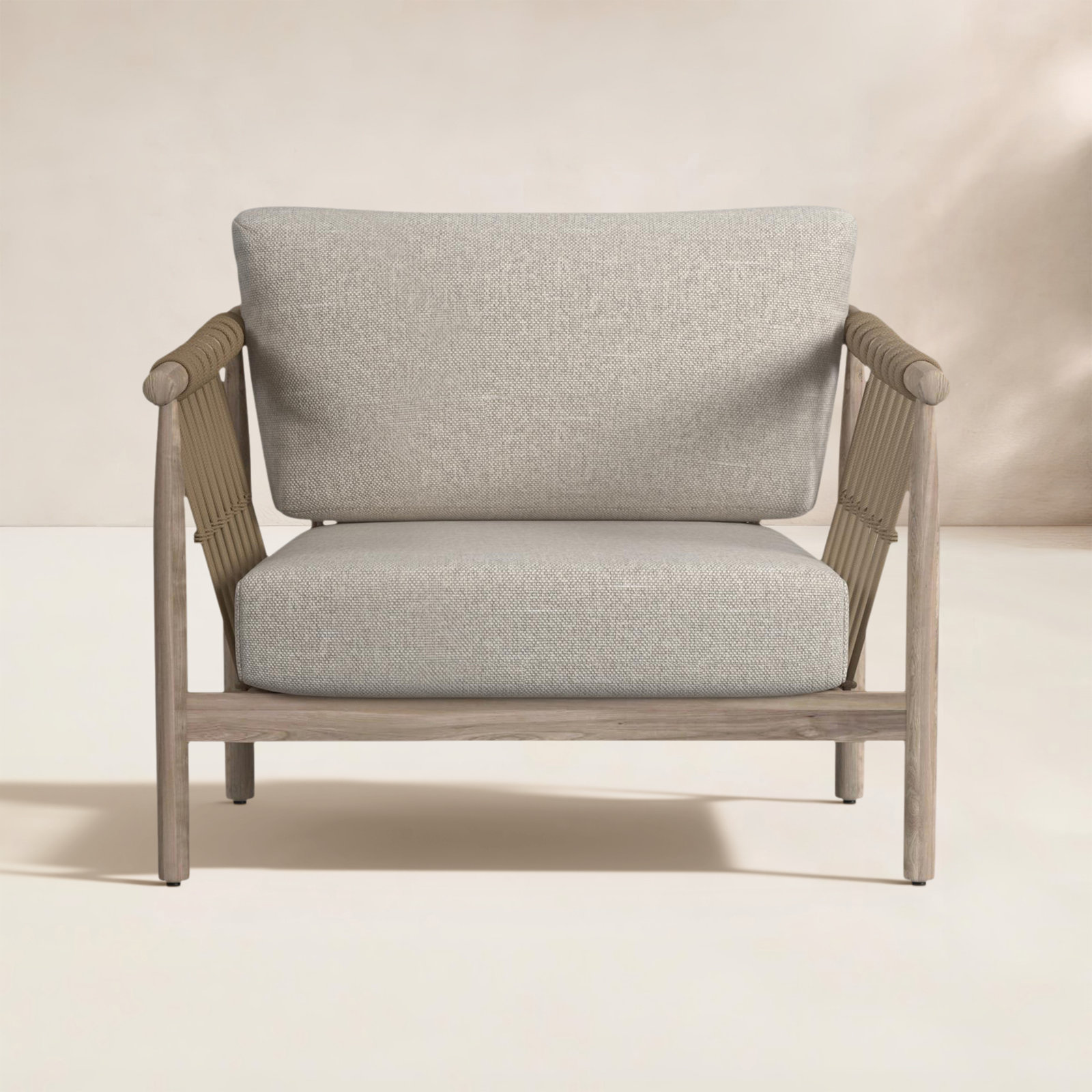 Leo Outdoor Accent Chair Taupe