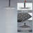 Herathena 3 Functions Ceiling Mounted Thermostatic Shower System with 6 Body Jets-87410442