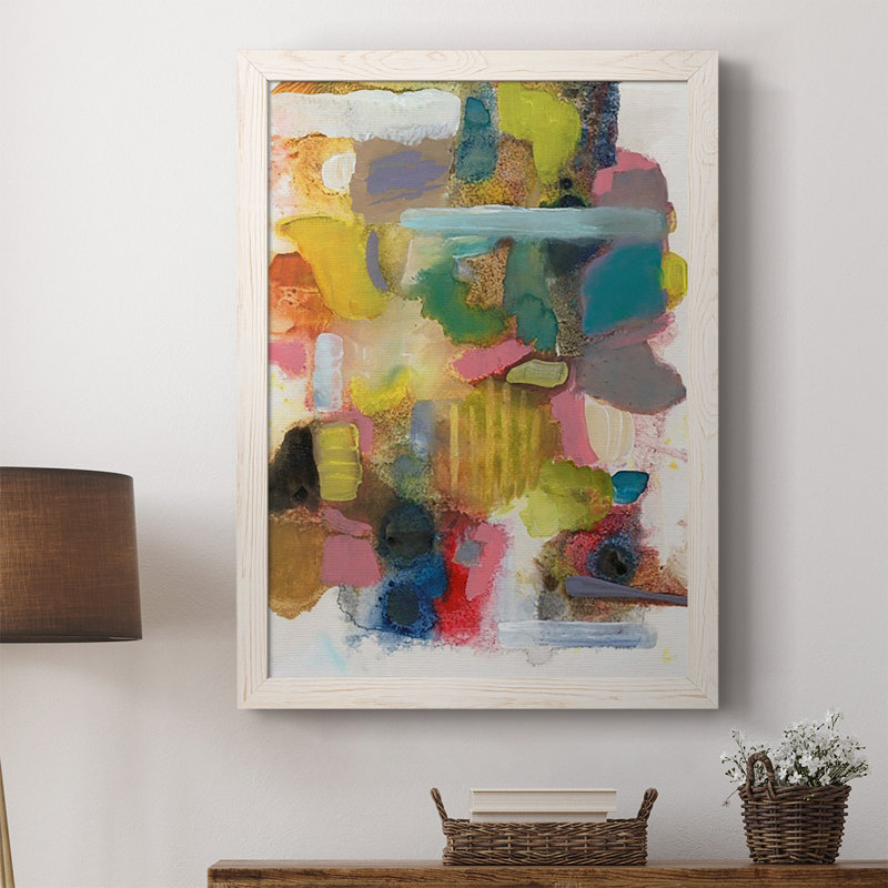 Seguin «Tout à la fois II», reproduction d'art sur toile, H 37,5 po x l 27,5 po x P 1 po, Cadre blanc