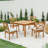Glazer 4-Person Teak Outdoor Dining Set With Cushions