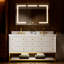 48 po X P 22 po P 35,4 po Meuble-lavabo simple H en blanc avec plateau en marbre blanc-676634626-676634631