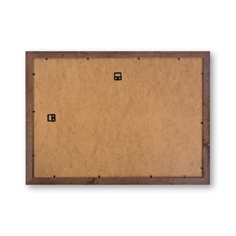 Robin Bird In A Tree - Single Picture Frame Painting, Walnut, 24cm H x 33cm W x 2cm D