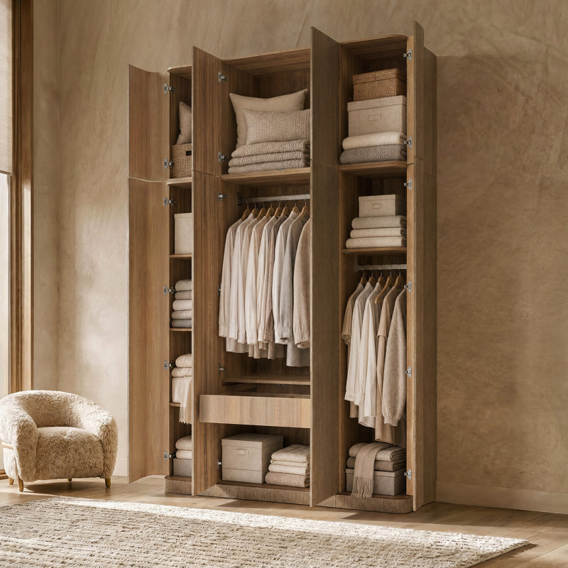 Armoire 100,7 po, 101" H x 63" W x 24" D