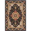 Tapis noir / brun crocheté à la main Bryonhall-19818233