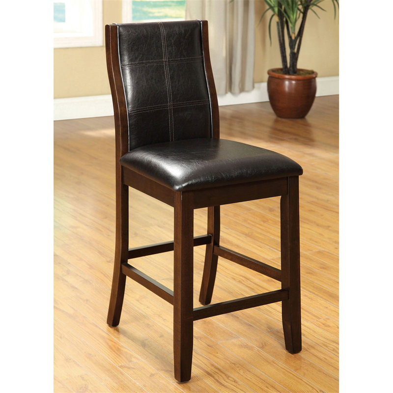 Unique Transitional Dining Chairs Set With Curved Back And Padded Seats