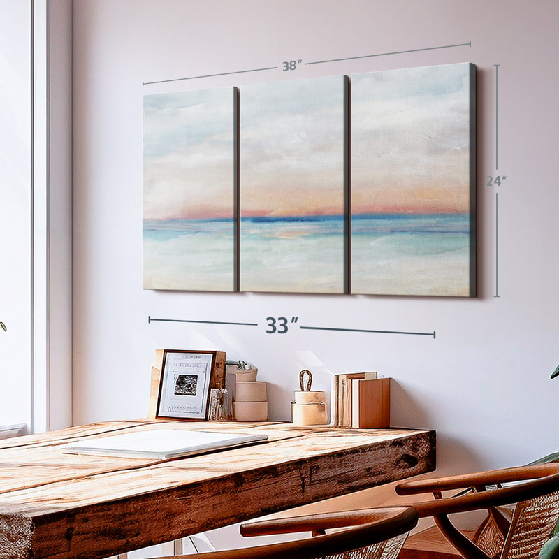 Nature, "Serene Scene Bright Landscape Canvas Print" sur, H 24 po x l 38 po x P 1,25 po